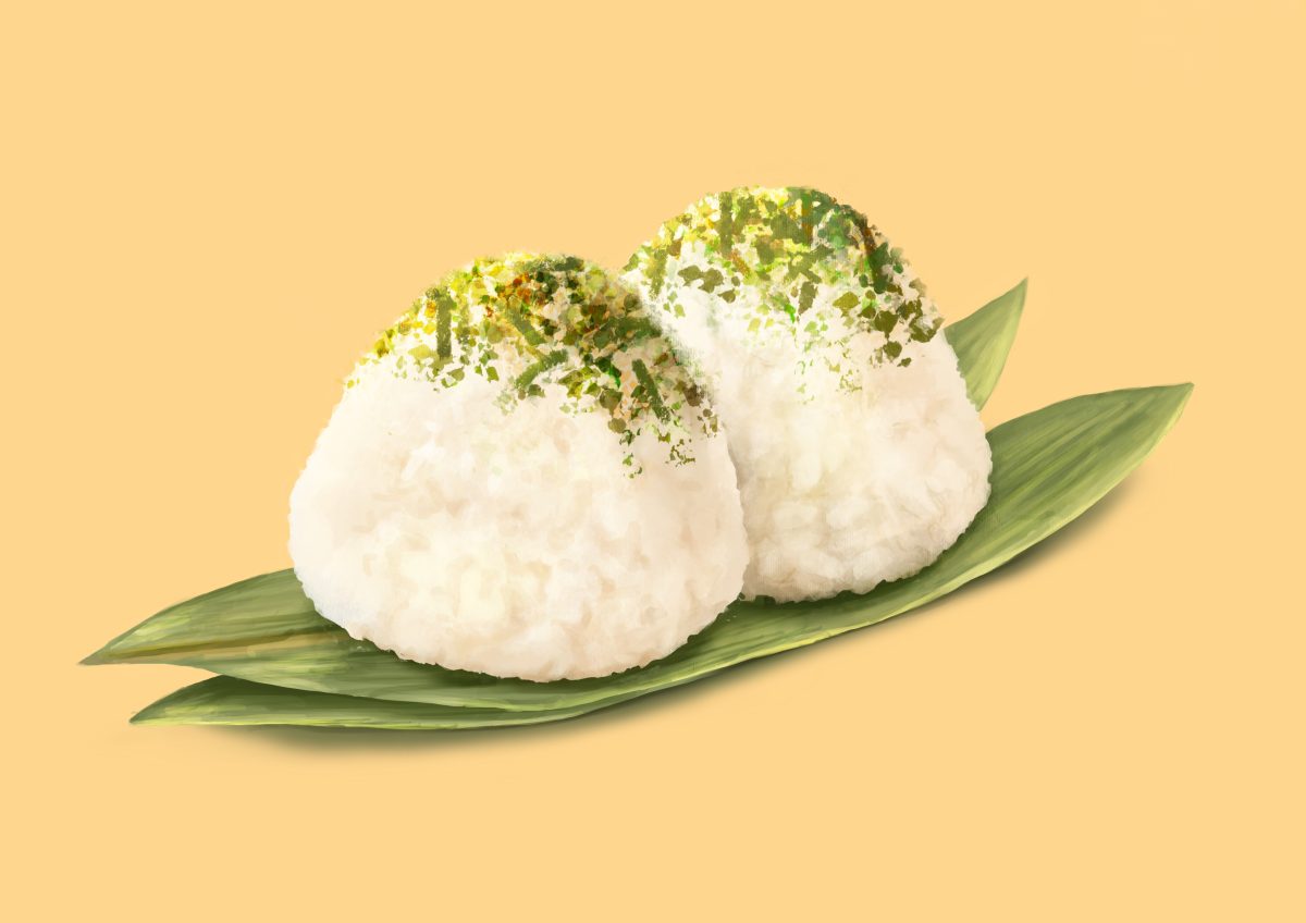 ふりかけおにぎりのイラスト